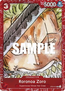 Roronoa Zoro (Premium Card Collection -ONE PIECE FILM RED Edition-) - One Piece Promotion Cards (OP-PR) #ST01-013 - Super Rare One Piece Trading Card