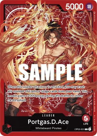 Portgas.D.Ace (Special Goods Set -Ace/Sabo/Luffy-) - One Piece Promotion Cards (OP-PR) #OP03-001 - Leader One Piece Trading Card