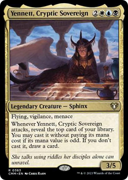 Yennett, Cryptic Sovereign - Commander Masters Magic: The Gathering trading card