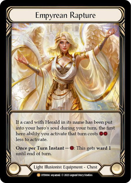 Empyrean Rapture (Extended Art) trading card from Dusk till Dawn Empyrean Rapture (Extended Art) - Dusk till Dawn Flesh and Blood trading card