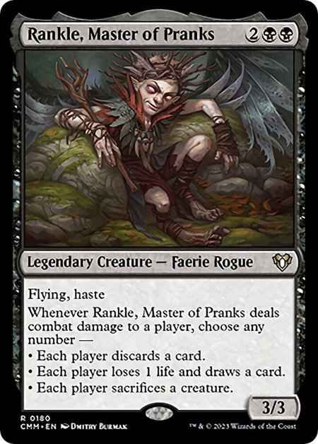 Rankle, Master of Pranks - Commander Masters Magic: The Gathering trading card