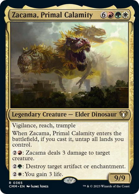 Zacama, Primal Calamity - Commander Masters Magic: The Gathering trading card