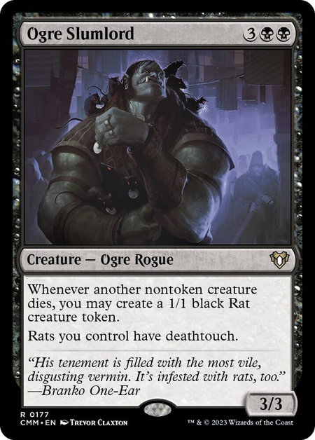 Ogre Slumlord - Commander Masters Magic: The Gathering trading card