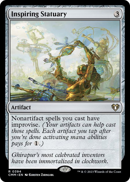 Inspiring Statuary - Commander Masters Magic: The Gathering trading card