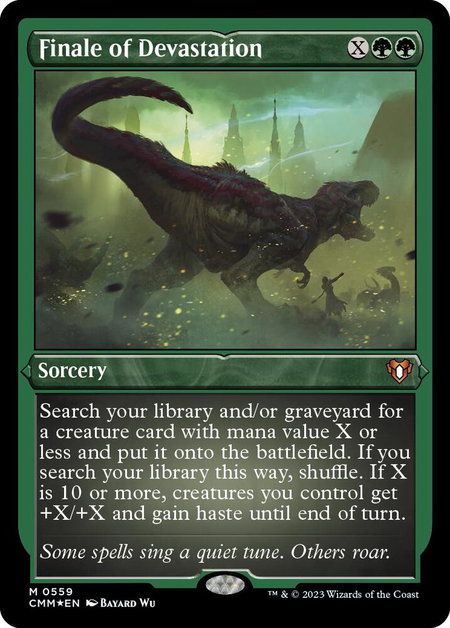 Finale of Devastation (Foil Etched) - Commander Masters Magic: The Gathering trading card