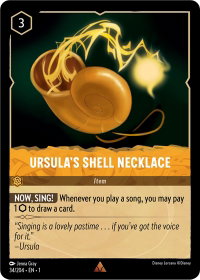 Ursula's Shell Necklace - The First Chapter (1) #34/204 - Rare Disney Lorcana Trading Card