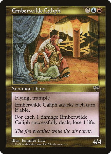 Emberwilde Caliph - Mirage Magic: The Gathering trading card