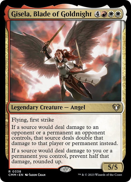 Gisela, Blade of Goldnight - Commander Masters Magic: The Gathering trading card