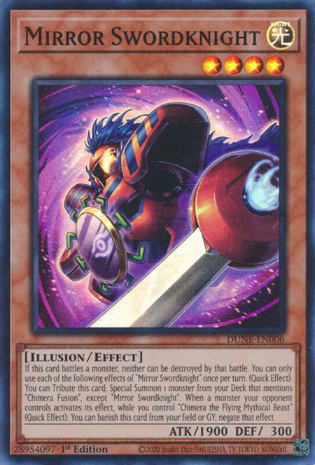 Mirror Swordknight - Duelist Nexus YuGiOh trading card