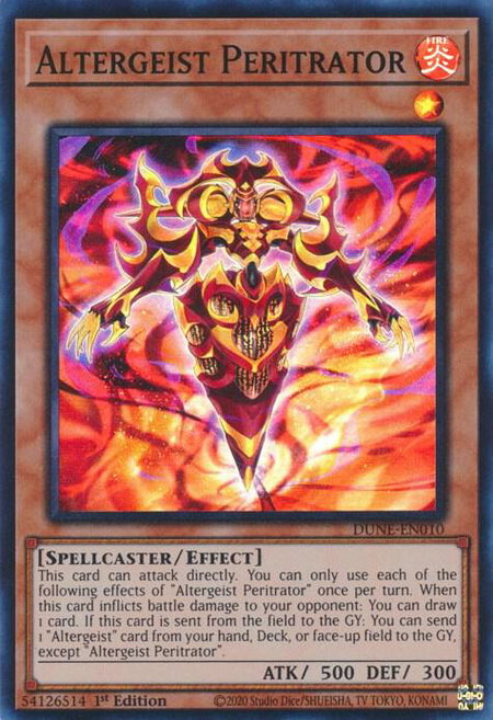 Altergeist Peritrator - Duelist Nexus YuGiOh trading card