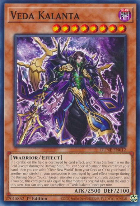 Veda Kalanta - Duelist Nexus YuGiOh trading card