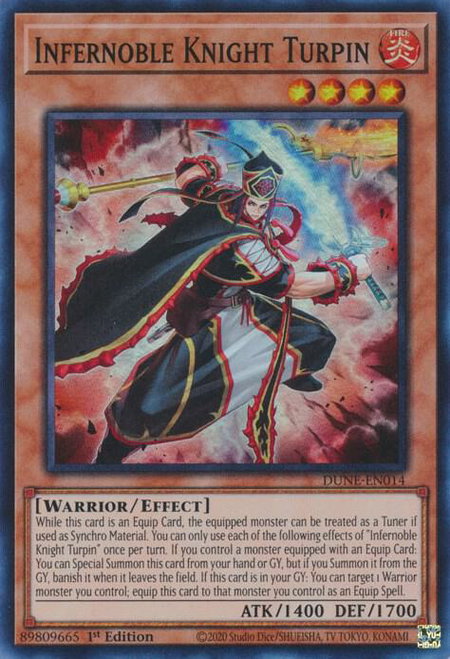 Infernoble Knight Turpin - Duelist Nexus YuGiOh trading card
