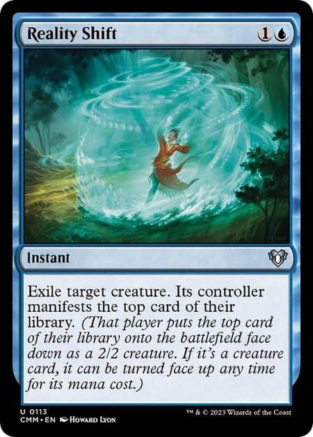 Reality Shift - Commander Masters Magic: The Gathering trading card