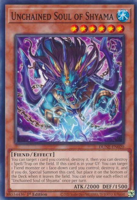 Unchained Soul of Shyama - Duelist Nexus YuGiOh trading card