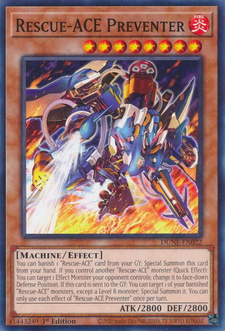 Rescue-ACE Preventer - Duelist Nexus YuGiOh trading card