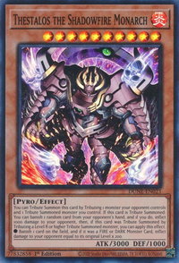 Thestalos the Shadowfire Monarch - Duelist Nexus (DUNE) #DUNE-EN023 - Super Rare YuGiOh Trading Card