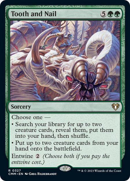 Tooth and Nail - Commander Masters Magic: The Gathering trading card