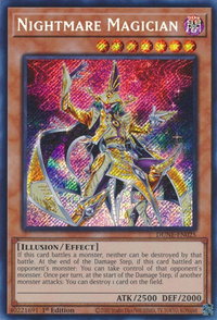 Nightmare Magician - Duelist Nexus (DUNE) #DUNE-EN025 - Secret Rare YuGiOh Trading Card