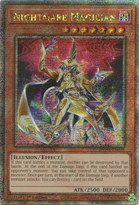 Nightmare Magician (Quarter Century Secret Rare) - Duelist Nexus (DUNE) #DUNE-EN025 - Quarter Century Secret Rare YuGiOh Trading Card