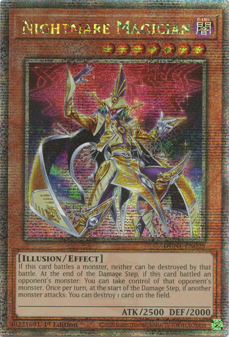 Nightmare Magician (Quarter Century Secret Rare) - Duelist Nexus YuGiOh trading card