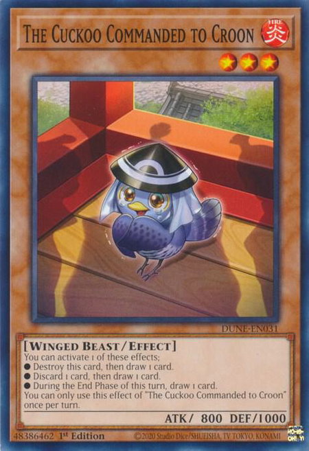 The Cuckoo Commanded to Croon - Duelist Nexus YuGiOh trading card