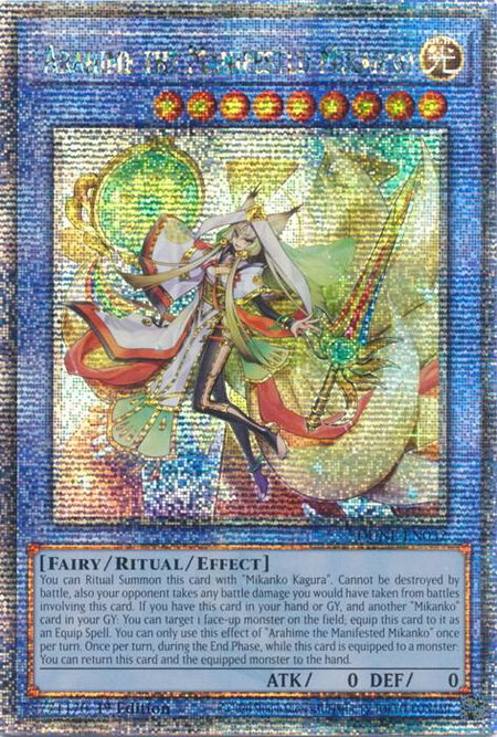 Arahime the Manifested Mikanko (Quarter Century Secret Rare) - Duelist Nexus YuGiOh trading card