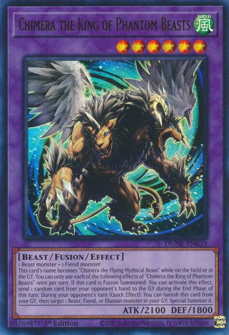 Chimera the King of Phantom Beasts - Duelist Nexus YuGiOh trading card