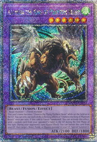 Chimera the King of Phantom Beasts (Quarter Century Secret Rare) - Duelist Nexus (DUNE) #DUNE-EN033 - Quarter Century Secret Rare YuGiOh Trading Card