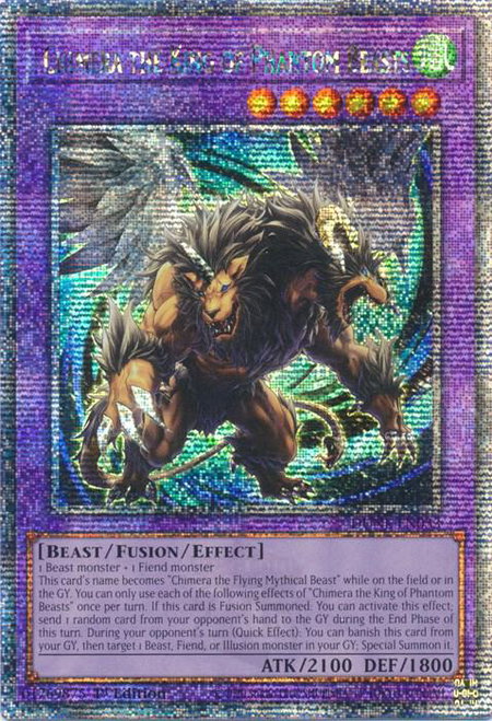 Chimera the King of Phantom Beasts (Quarter Century Secret Rare) - Duelist Nexus YuGiOh trading card