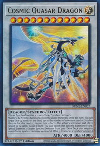 Cosmic Quasar Dragon - Duelist Nexus (DUNE) #DUNE-EN037 - Ultra Rare YuGiOh Trading Card