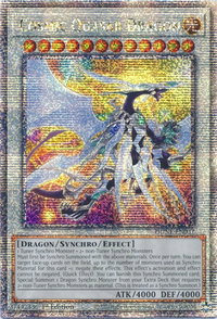 Cosmic Quasar Dragon (Quarter Century Secret Rare) - Duelist Nexus (DUNE) #DUNE-EN037 - Quarter Century Secret Rare YuGiOh Trading Card