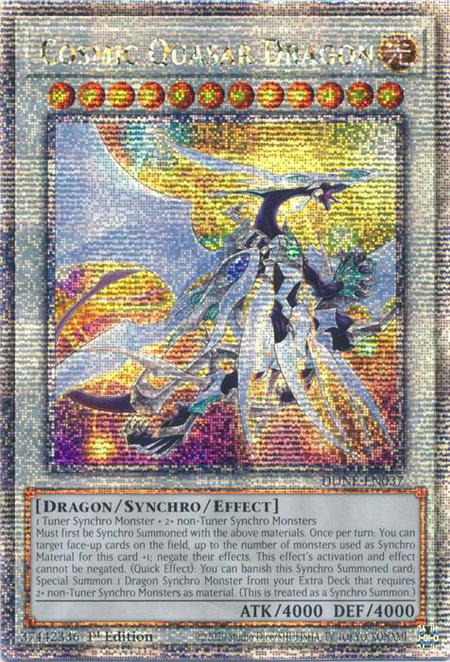 Cosmic Quasar Dragon (Quarter Century Secret Rare) - Duelist Nexus YuGiOh trading card