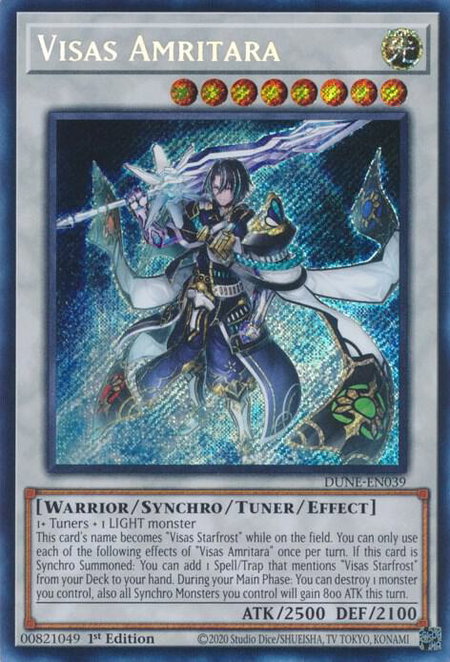 Visas Amritara - Duelist Nexus YuGiOh trading card