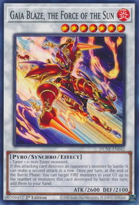 Gaia Blaze, the Force of the Sun - Duelist Nexus (DUNE) #DUNE-EN042 - Common / Short Print YuGiOh Trading Card