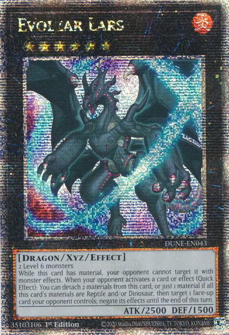 Evolzar Lars (Quarter Century Secret Rare) - Duelist Nexus YuGiOh trading card