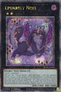 Epurrely Noir (Quarter Century Secret Rare) - Duelist Nexus (DUNE) #DUNE-EN044 - Quarter Century Secret Rare YuGiOh Trading Card