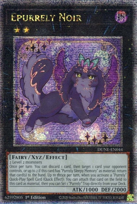 Epurrely Noir (Quarter Century Secret Rare) - Duelist Nexus YuGiOh trading card
