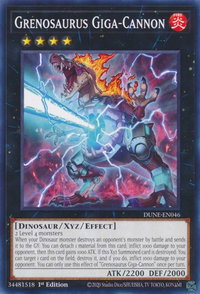 Grenosaurus Giga-Cannon - Duelist Nexus (DUNE) #DUNE-EN046 - Common / Short Print YuGiOh Trading Card
