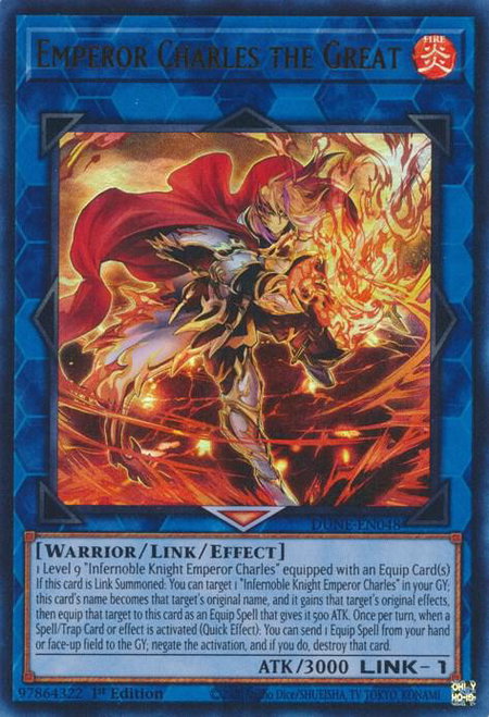 Emperor Charles the Great - Duelist Nexus YuGiOh trading card