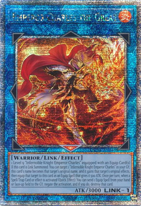 Emperor Charles the Great (Quarter Century Secret Rare) - Duelist Nexus YuGiOh trading card