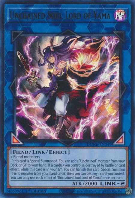 Unchained Soul Lord of Yama - Duelist Nexus YuGiOh trading card