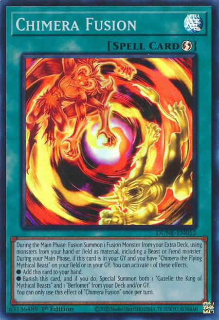 Chimera Fusion - Duelist Nexus YuGiOh trading card