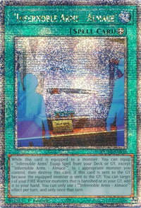 "Infernoble Arms - Almace" (Quarter Century Secret Rare) - Duelist Nexus (DUNE) #DUNE-EN056 - Quarter Century Secret Rare YuGiOh Trading Card
