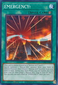 EMERGENCY! - Duelist Nexus (DUNE) #DUNE-EN058 - Common / Short Print YuGiOh Trading Card