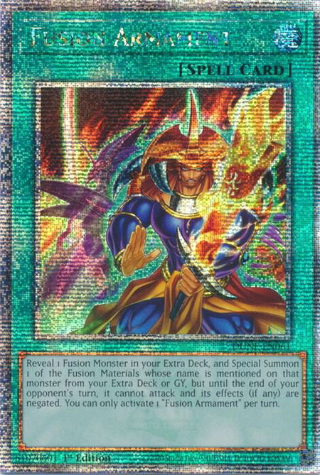 Fusion Armament (Quarter Century Secret Rare) - Duelist Nexus YuGiOh trading card