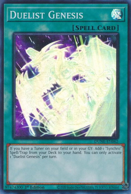 Duelist Genesis - Duelist Nexus YuGiOh trading card