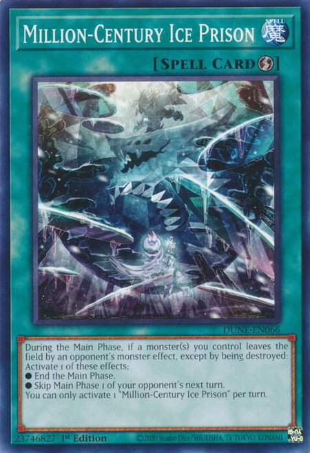 Million-Century Ice Prison - Duelist Nexus YuGiOh trading card