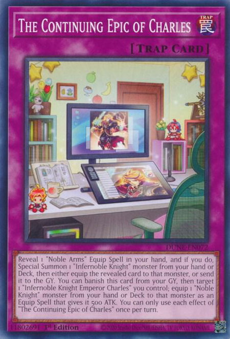The Continuing Epic of Charles - Duelist Nexus YuGiOh trading card