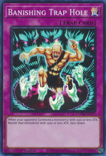Banishing Trap Hole - Duelist Nexus YuGiOh trading card