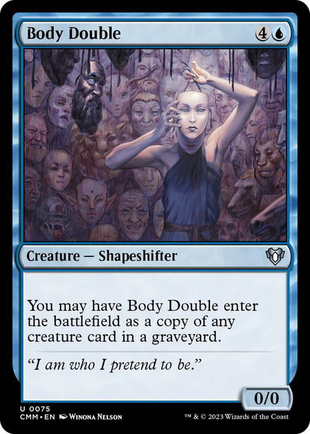 Body Double - Commander Masters Magic: The Gathering trading card